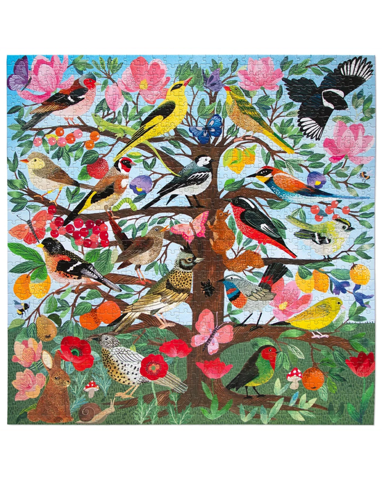 eeBoo French Medieval Songbirds 1000-Piece Jigsaw Puzzle