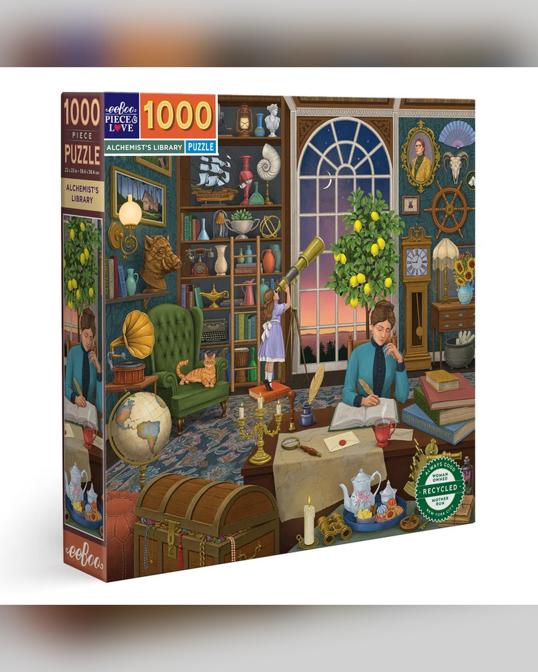 eeBoo 1000pc Puzzle Alchemist's Library