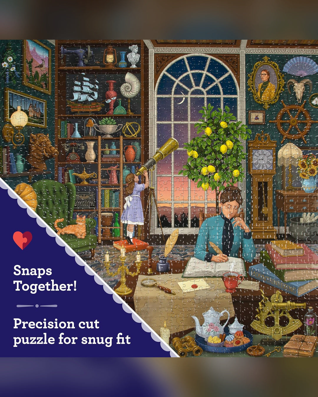 eeBoo 1000pc Puzzle Alchemist's Library