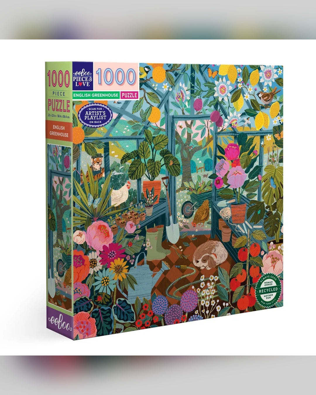 eeBoo 1000pc Puzzle English Greenhouse