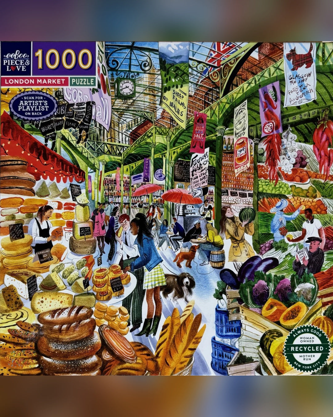 eeBoo 1000pc Puzzle London Market