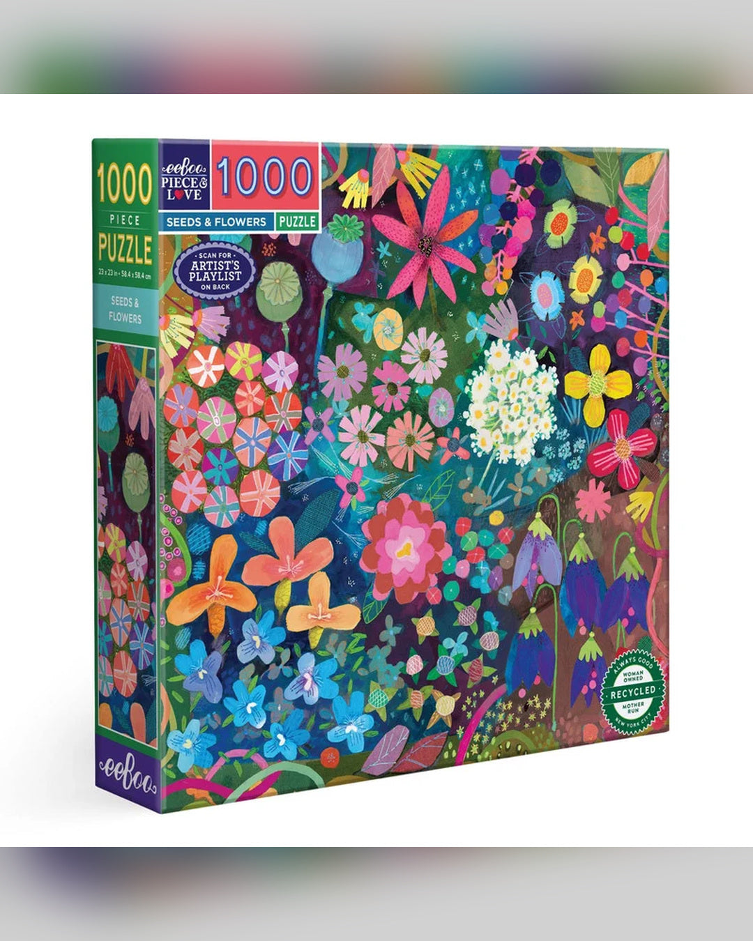 eeBoo 1000pc Puzzle Seeds & Flowers