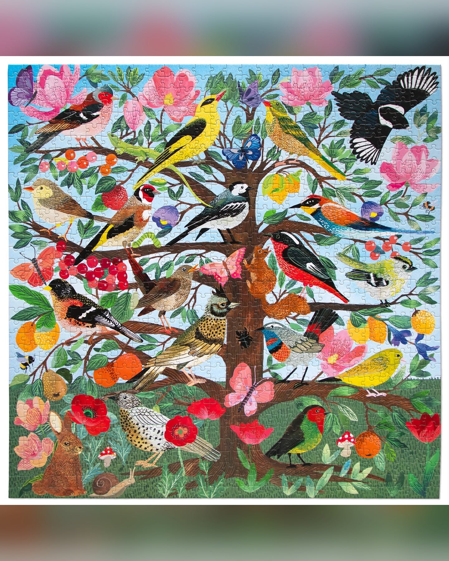 eeBoo French Medieval Songbirds 1000-Piece Jigsaw Puzzle