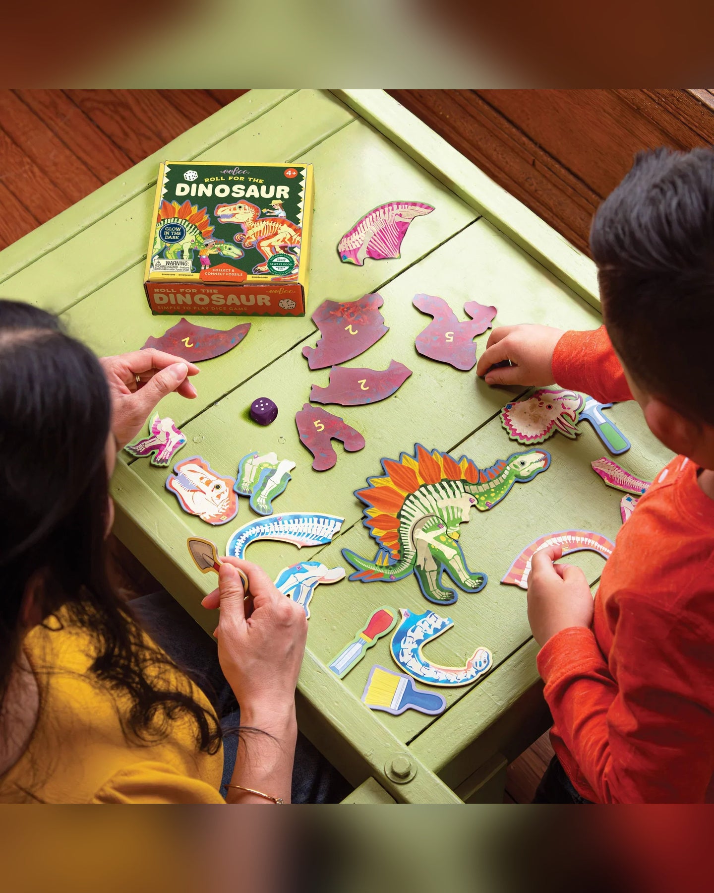 eeBoo Roll for the Dinosaur Dice Game