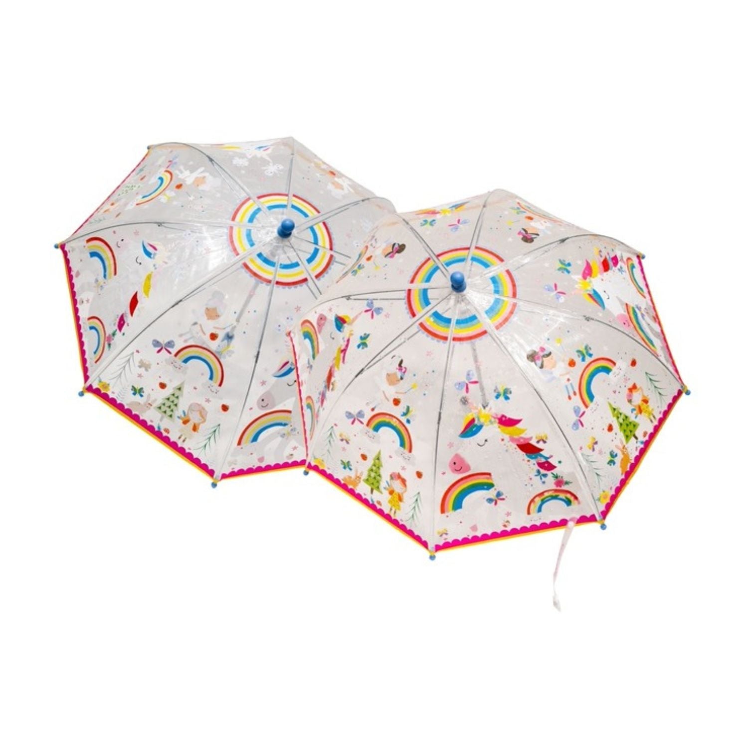 Floss & Rock - Rainbow Fairy - Transparent Colour Changing Umbrella Childrens Umbrella
