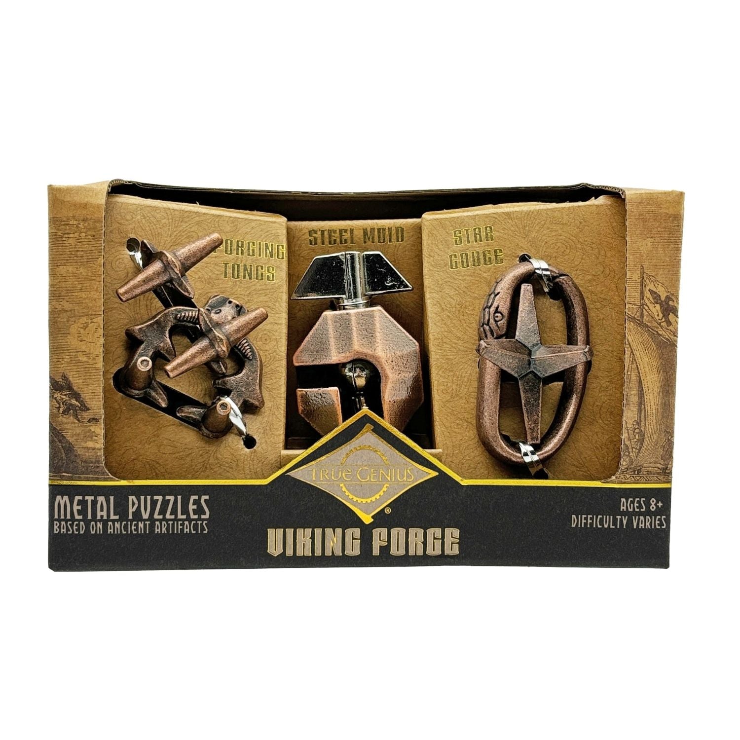 Project Genius Viking Forge Metal Puzzle 3-Pack Mechanical Puzzles