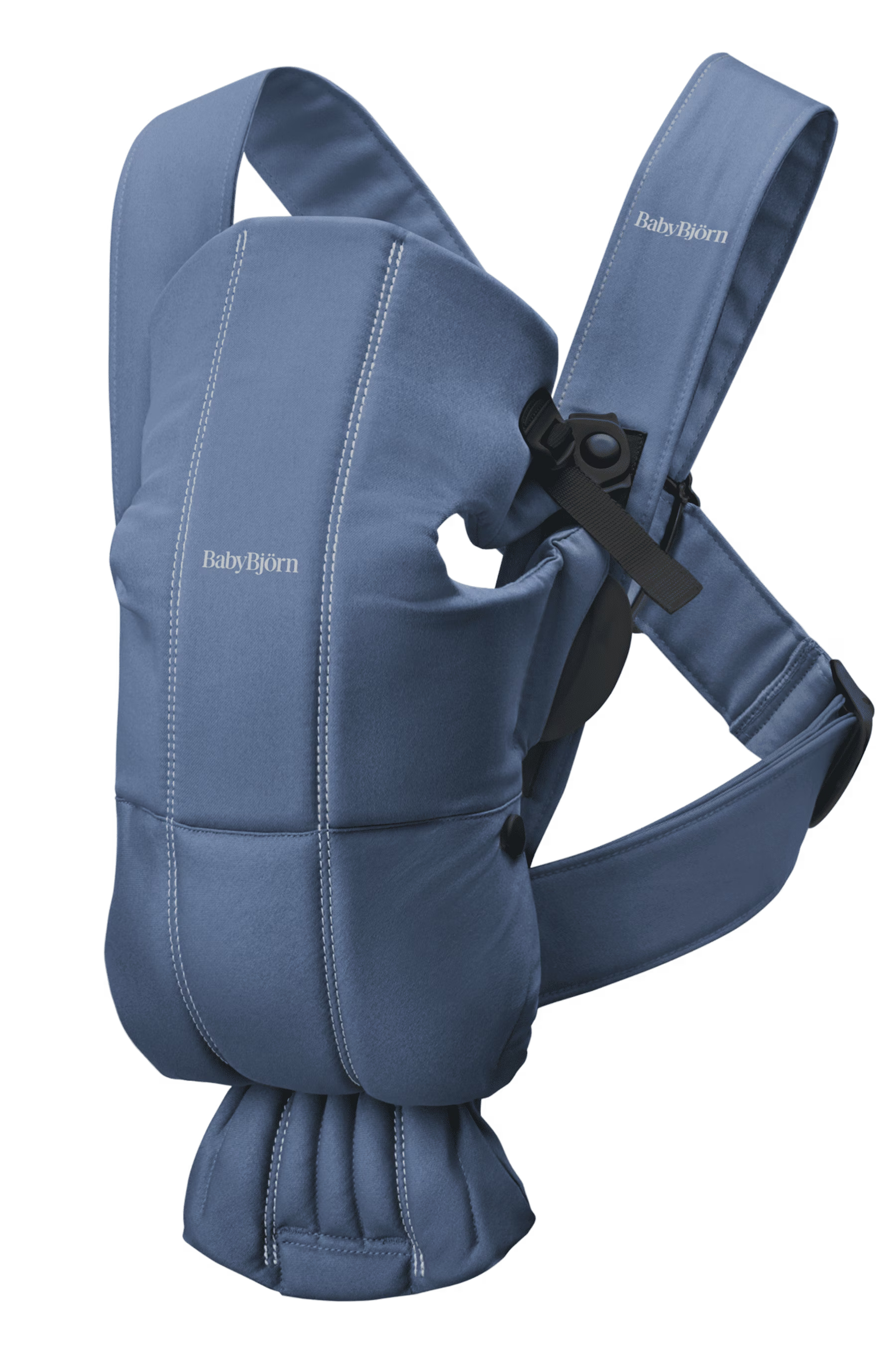 BabyBjorn Baby Carrier Mini Cotton- 0-12 Months Vintage Indigo