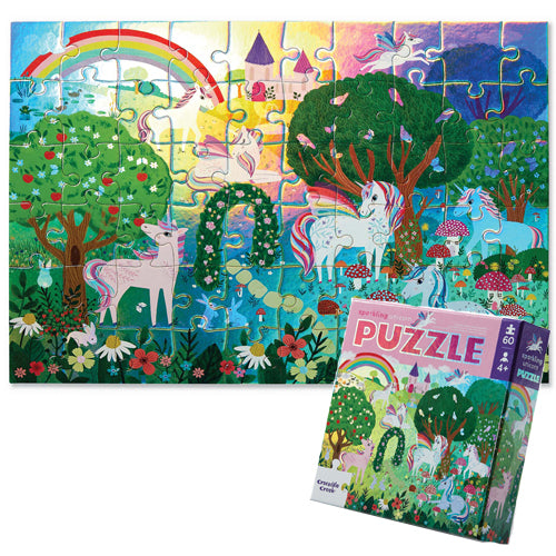 Croc Creek 60pc Foil Puzzle - Sparkling Unicorn