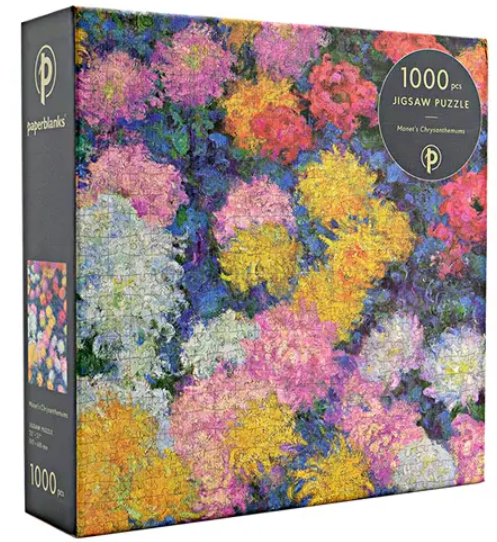 Monets Chrysanthemums 1000 Piece Jigsaw Puzzle