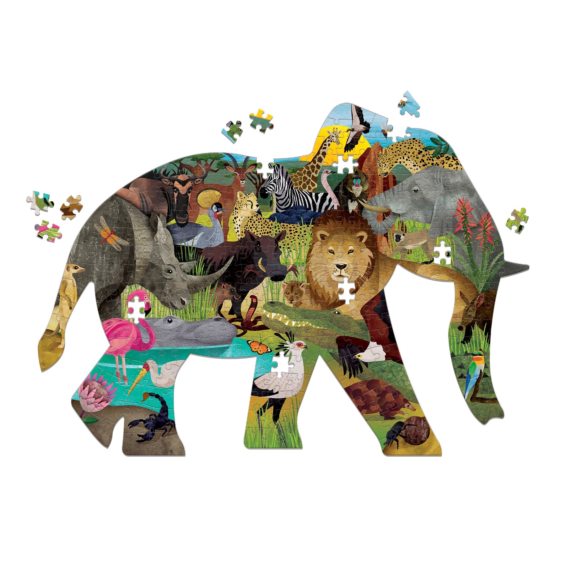 African Safari 300 Piece Shaped Puzzle