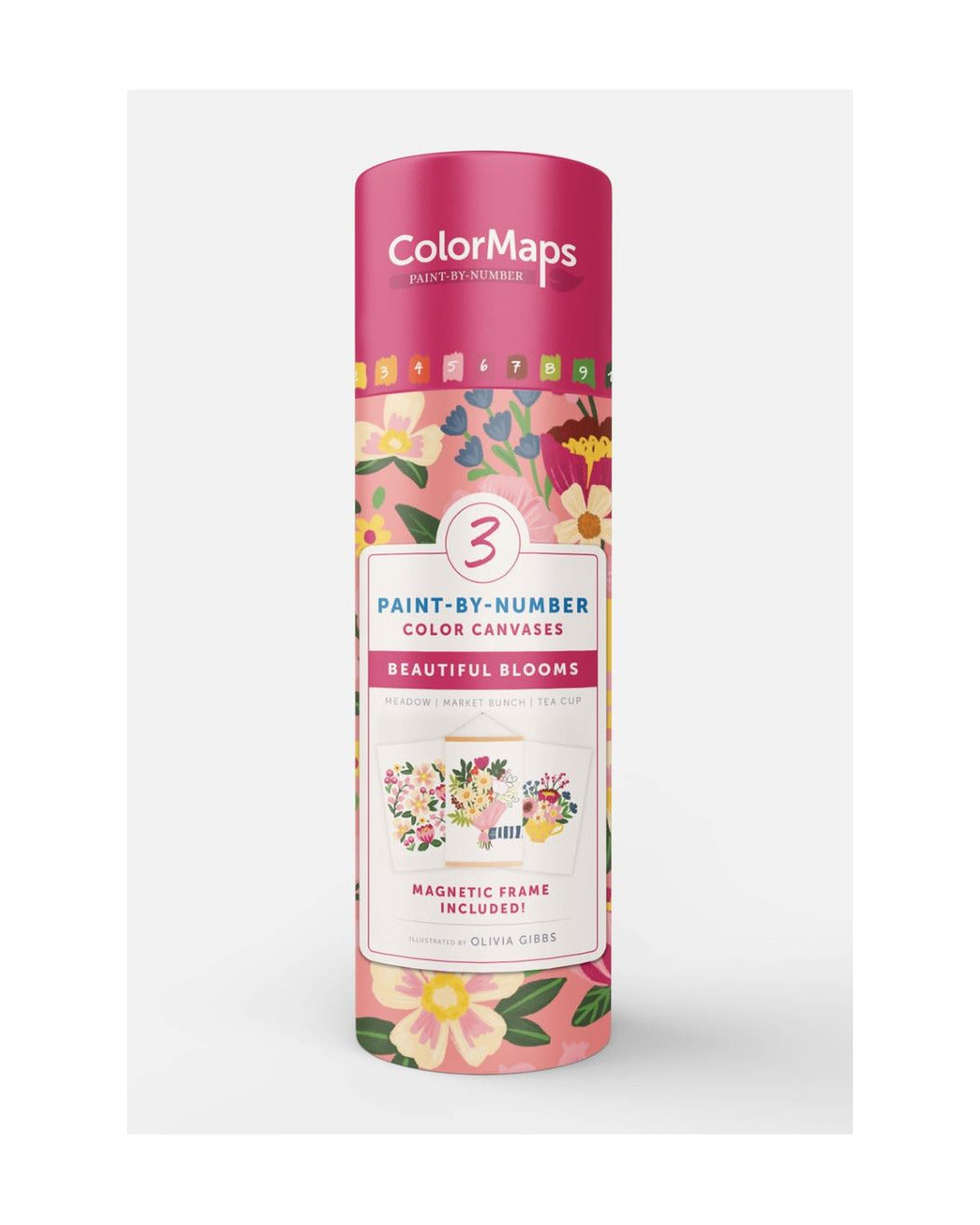 ColorMaps Paint by Number Beautiful Blooms