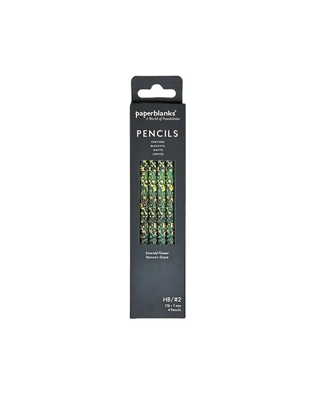 Emerald Flower Pencil 4 Pack