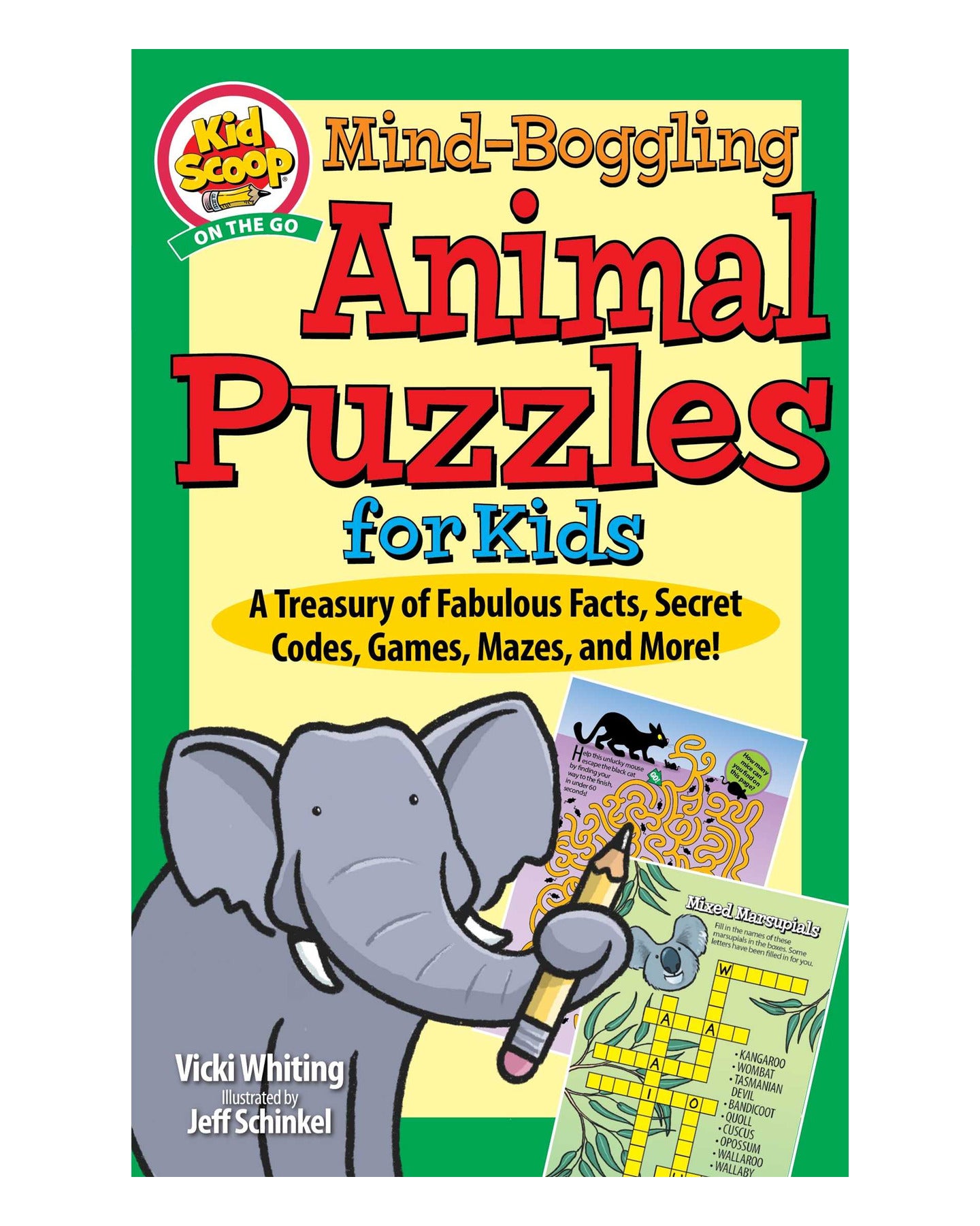 Mind Boggling Animal Puzzles For Kids by Vicki Whiting