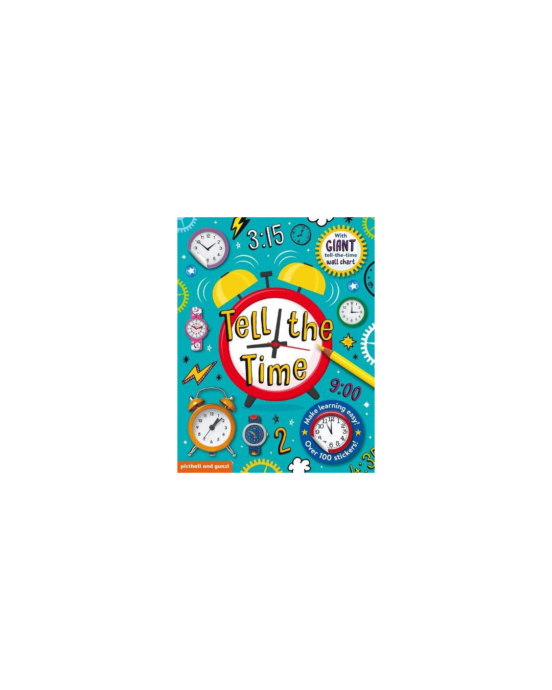 Tell The Time Sticker Book by Chez Picthall