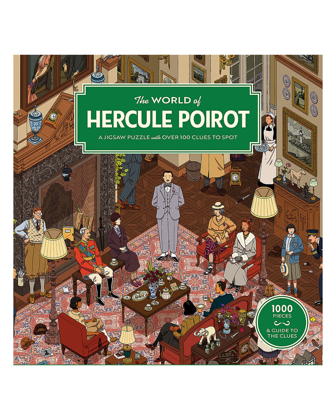 The World of Hercule Poirot 1000-Piece Jigsaw Puzzle