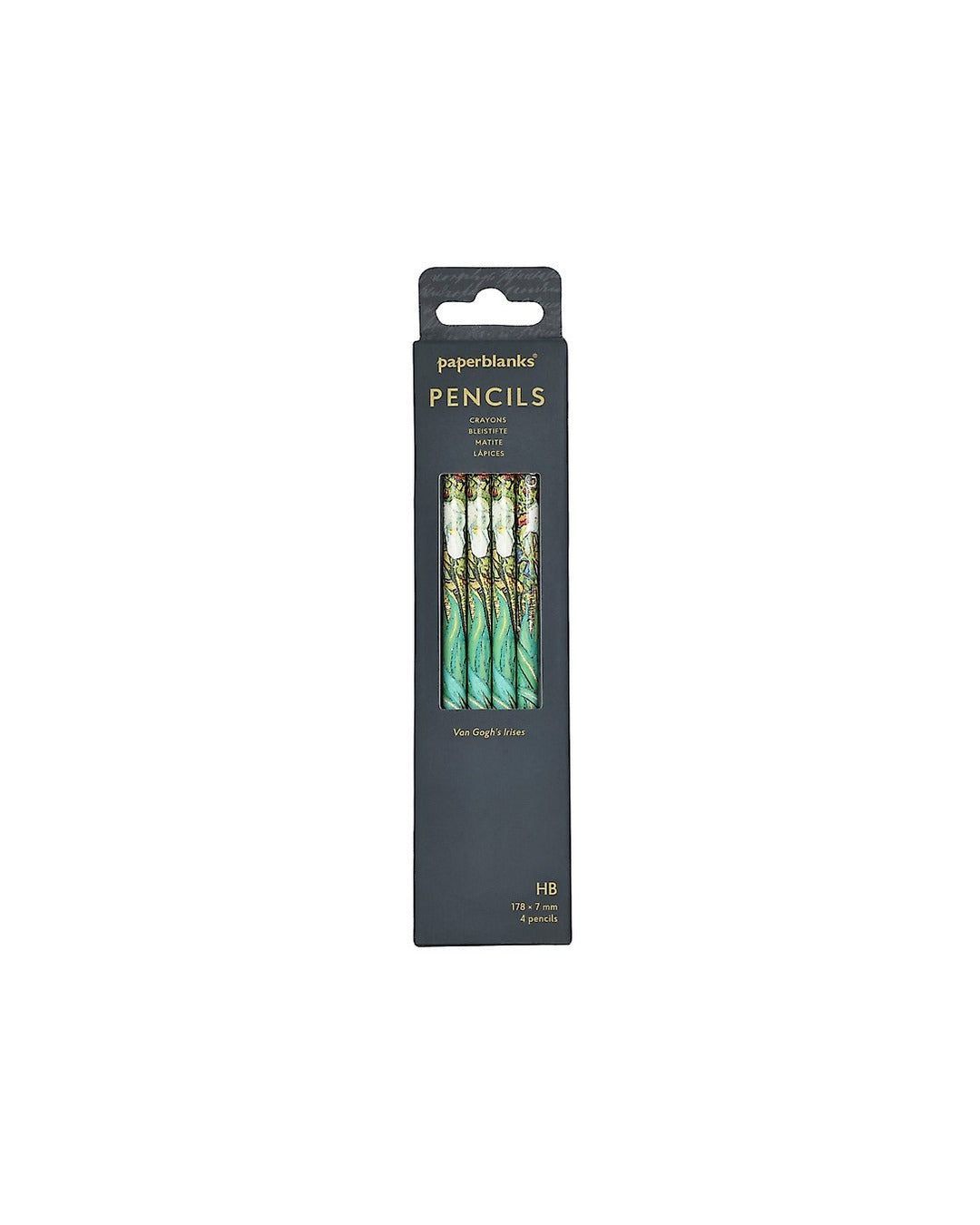 Van Gogh's Irises Pencils 4 Copy Pack