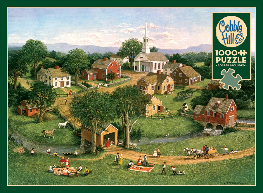 Picnic by the Bridge, 1000pc Puzzle, Compact