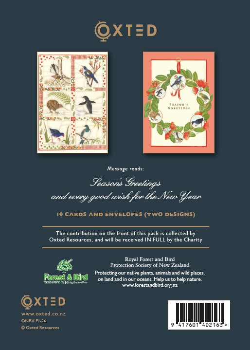 Oxted Forest & Bird 10-card charity Christmas card pack