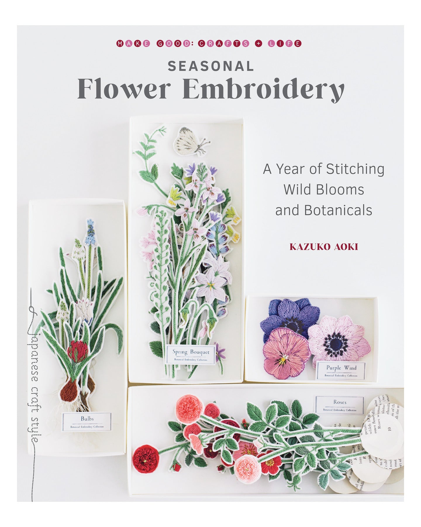 Seasonal Flower Embroidery by Kazuko Aoki
