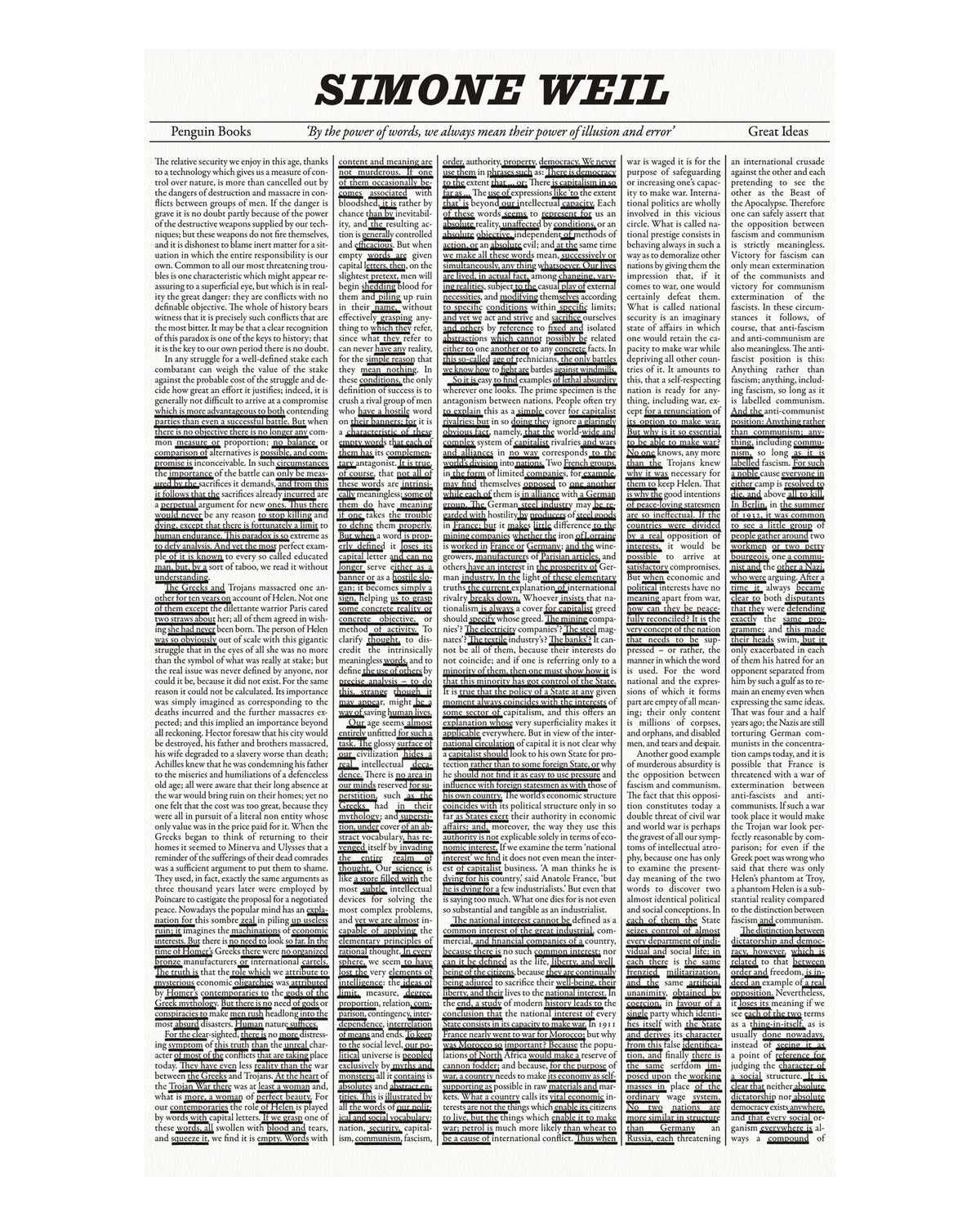 The Power of Words by Simone Weil