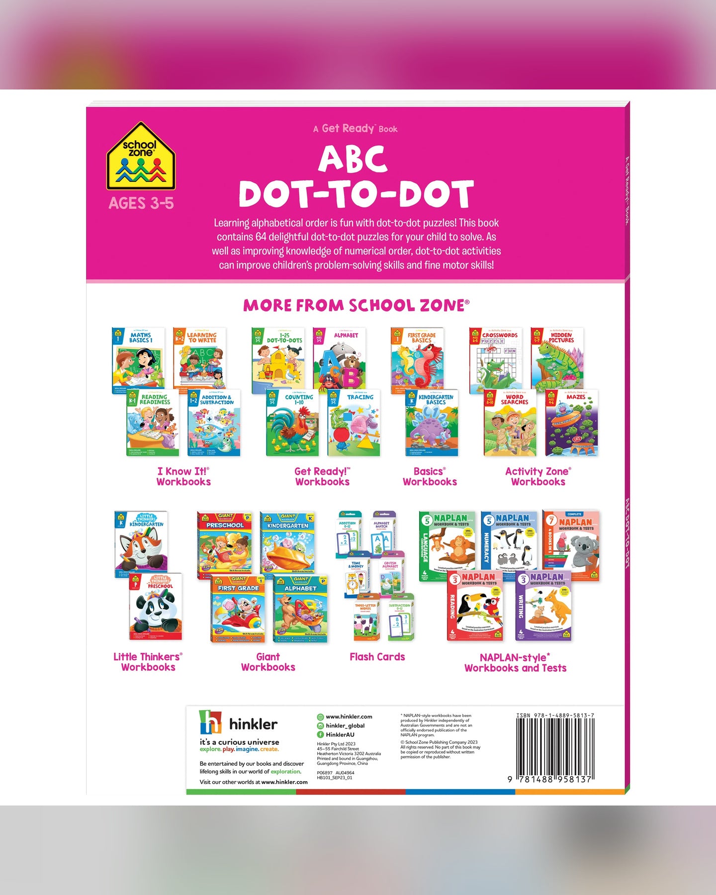 School Zone Get Ready ABC Dot-to-Dot Workbook-2