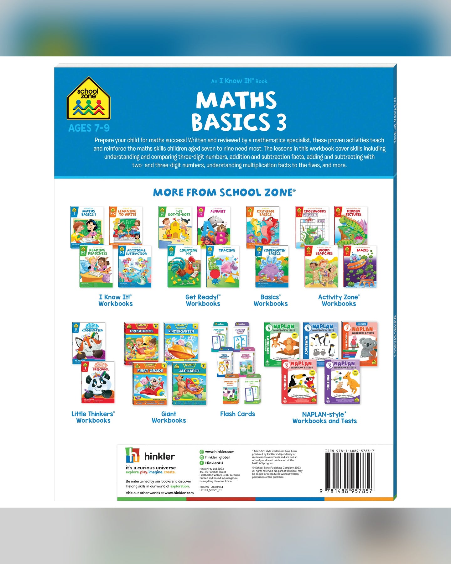 School Zone I Know It! Maths Basics 3 Workbook-2