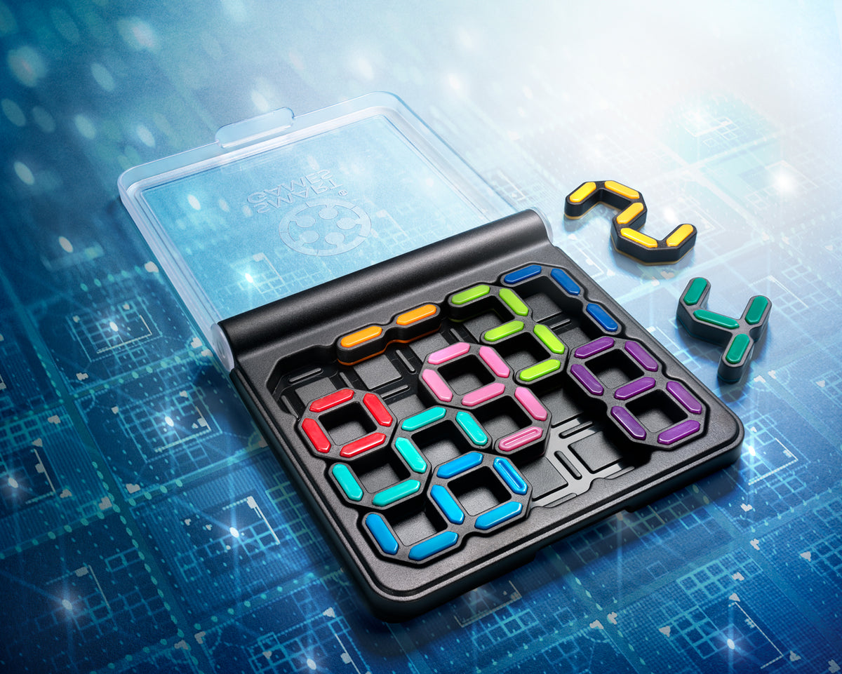 SmartGames IQ Digits number puzzle board and colourful pieces