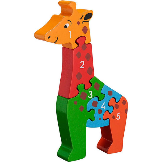Lanka Kade Giraffe 1-5 Wooden Counting Jigsaw Puzzle