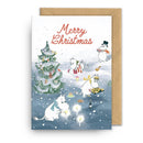 Moomin Midwinter Festival Christmas card artwork