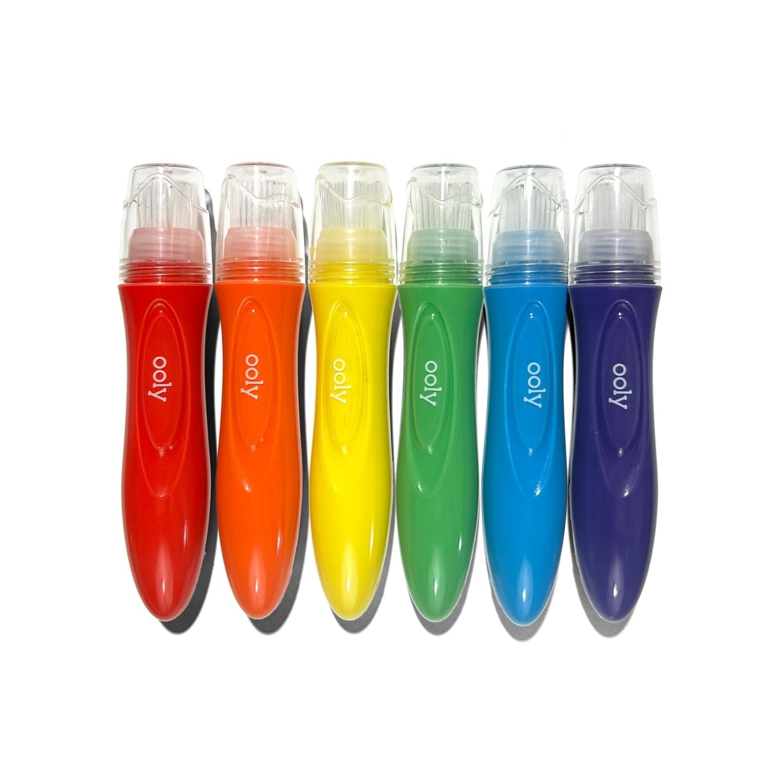 Ooly - Easy Squeezy: Squeezable Paint Brushes (Set of 6) Art Brushes