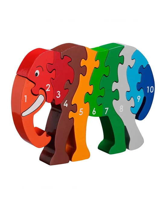Lanka Kade Elephant 1–10 Wooden Jigsaw Puzzle