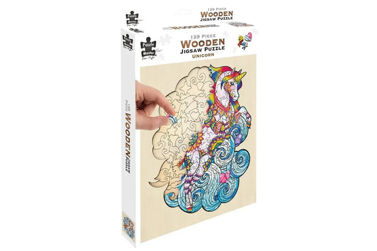 Wooden Jigsaw 129pc - Unicorn