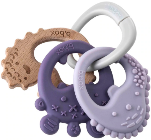 B.box Trio Teether - Peony Monsters