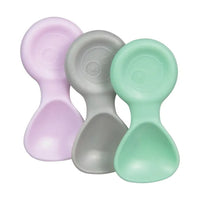 B.BOX Mini Spoon 3pk pastel sage/silver/pink