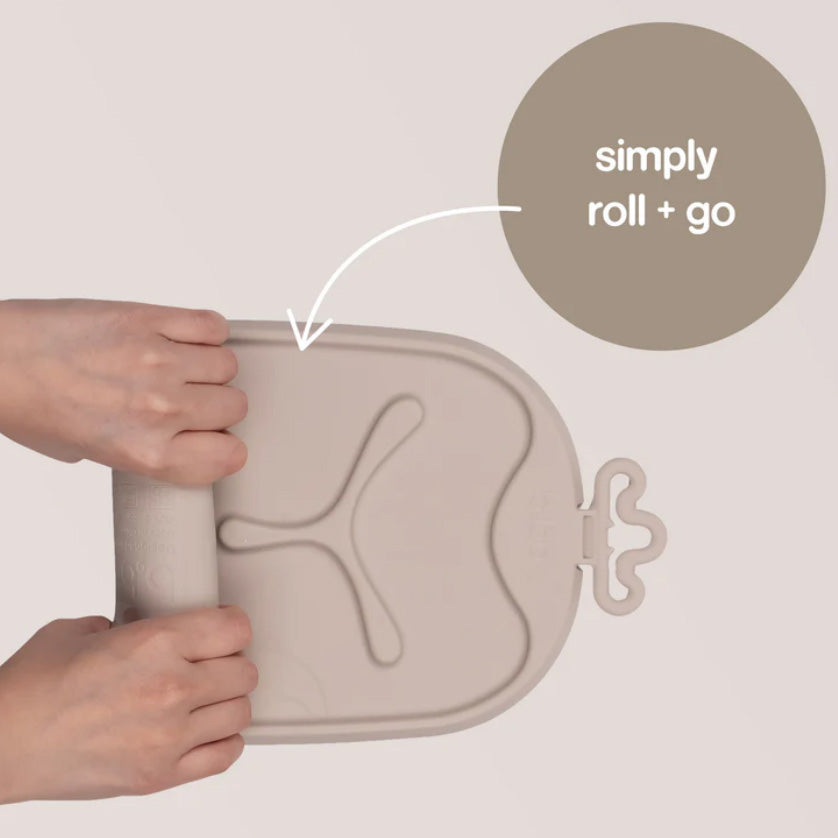 B.BOX Roll + Go Mealtime Mats Latte