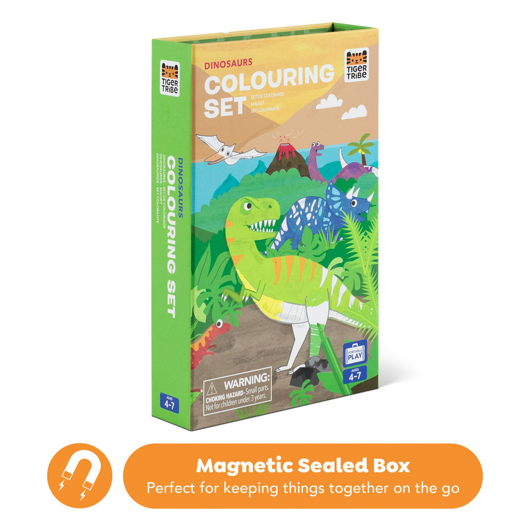 Tiger Tribe Colouring Set - Dinosaur