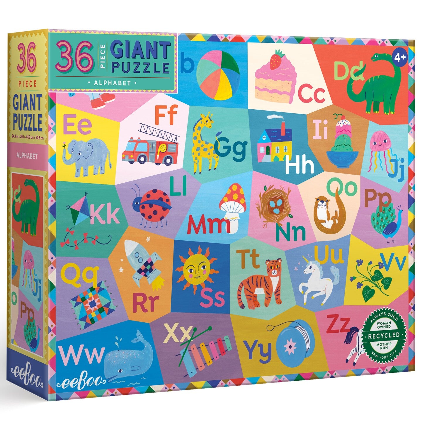 eeBoo Alpha 36-Piece Giant Puzzle