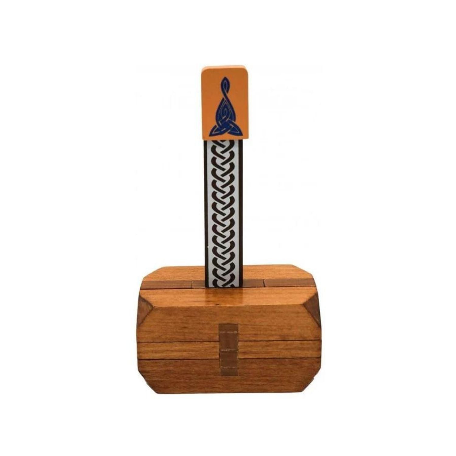 Project Genius Thor's Hammer Wooden Dexterity Puzzle Mechanical Puzzles