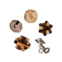 Project Genius Curated Collection 5-Pack Puzzle Set Mechanical Puzzles