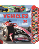 20 Sounds Tabbed Board Book - Vehicles Child Books