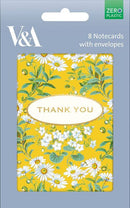 Yellow Daisies 8 Pkt - Thank You Notecards