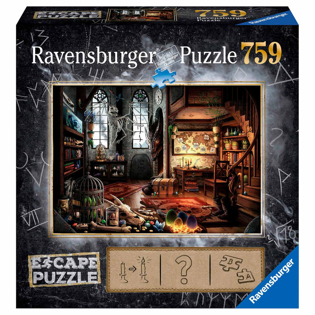 Ravensburger ESCAPE Dragon Laboratory 759-piece puzzle box