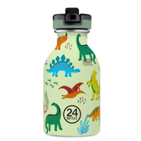 24Bottles 250 ml Kids Bottle with Straw – Jurassic Friends