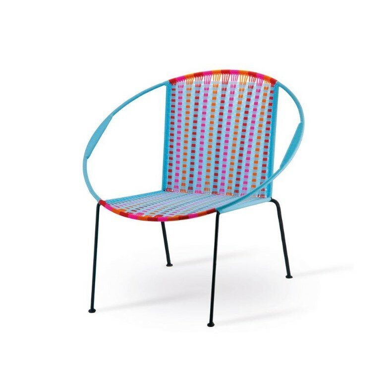 REMEMBER Woven Lounge Chair – Blue