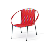 REMEMBER Woven Lounge Chair – Red