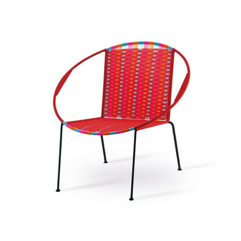 REMEMBER Woven Lounge Chair – Red