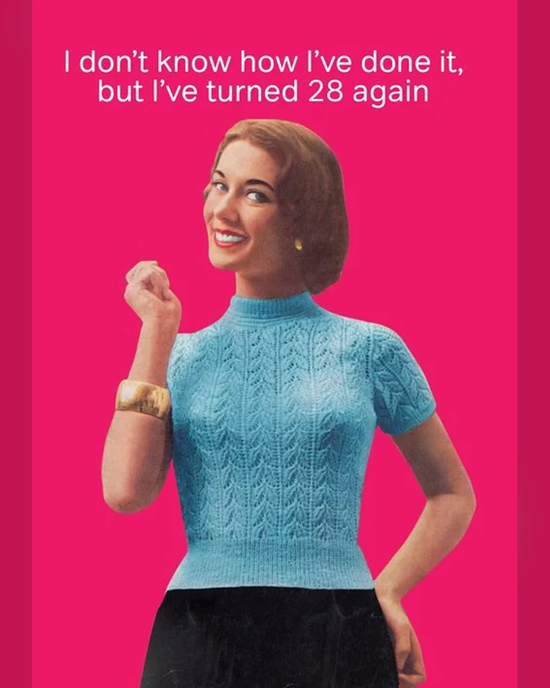 28 Again - Humour Card