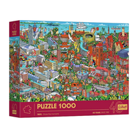 Trefl Tri-City 40th Anniversary 1000-Piece Jigsaw Puzzle Adult Jigsaws