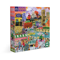 eeBoo Paris In Autumn 1000-Piece Jigsaw Puzzle
