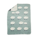 David Fussenegger Sheep Baby Blanket – Light Green, 100 x 75 cm